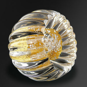 Alberto Fluted Knob – Gold & Silver