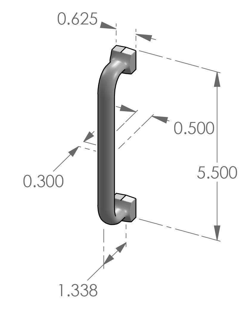 Square Foot Cabinet Pull 515