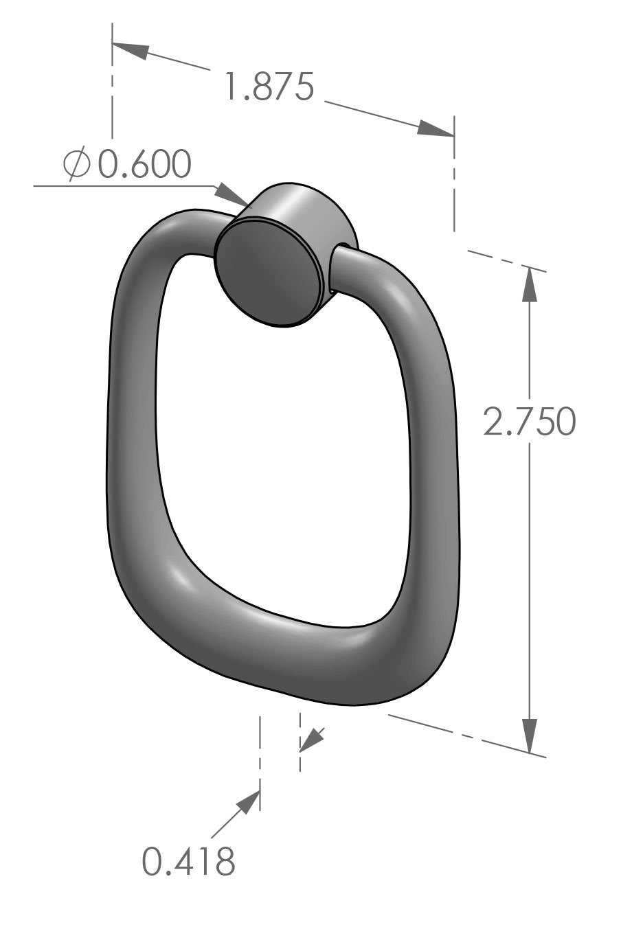 Cabinet Ring Pull 521