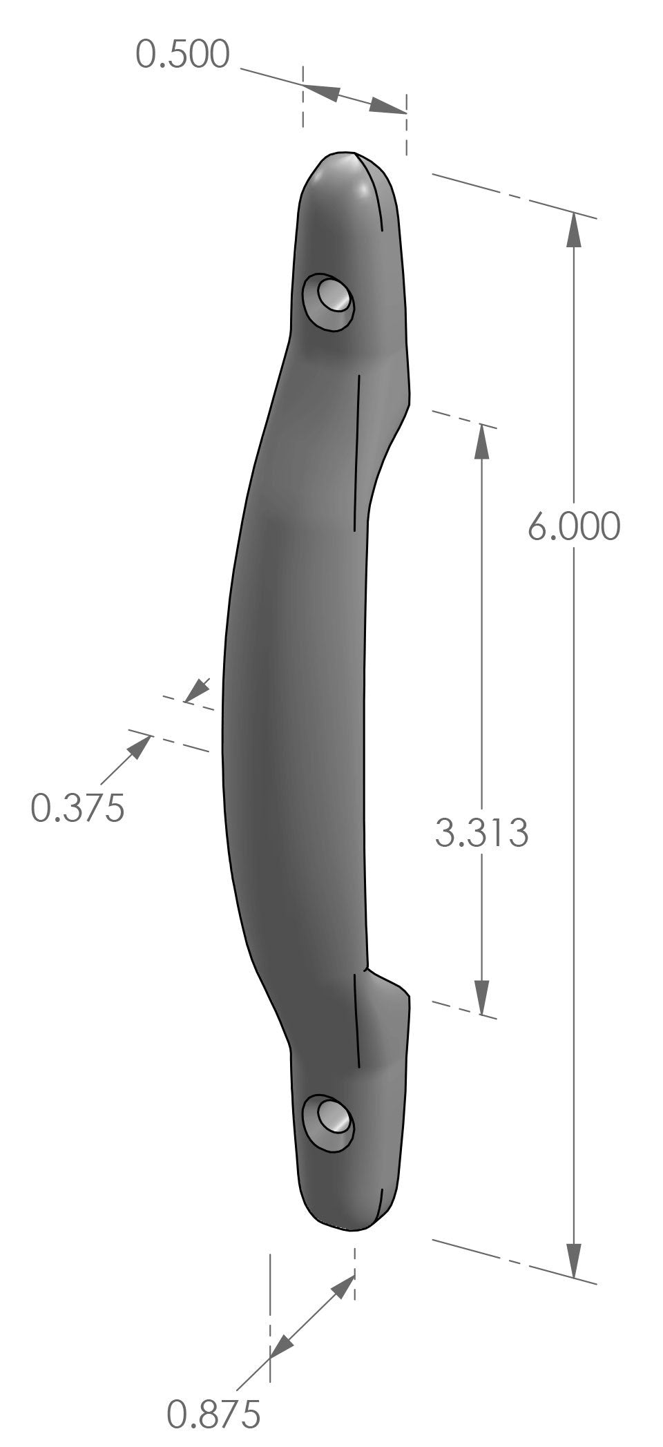 Surface Mount Cabinet Pull 915