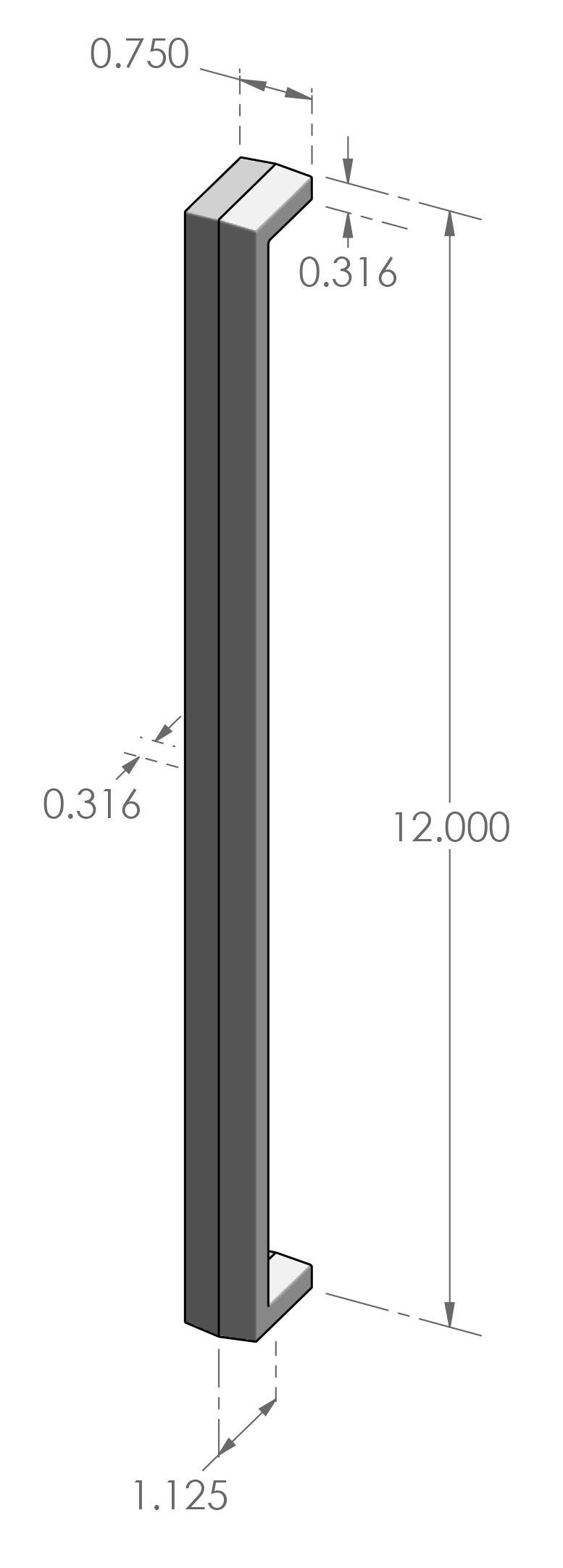Contemporary Cabinet Pull 954