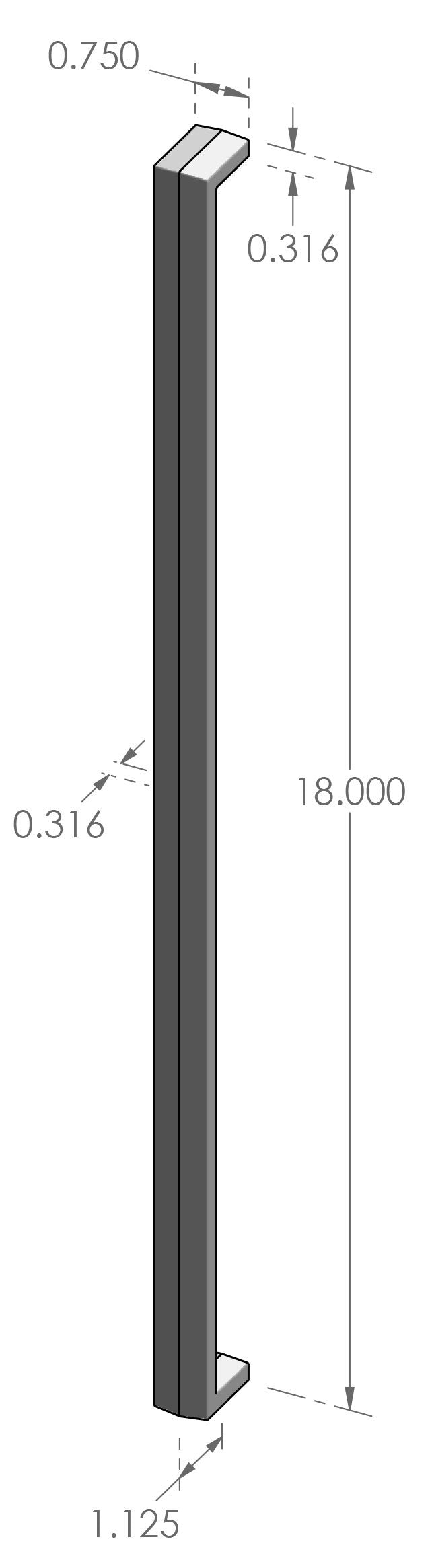 Contemporary Cabinet Pull 955