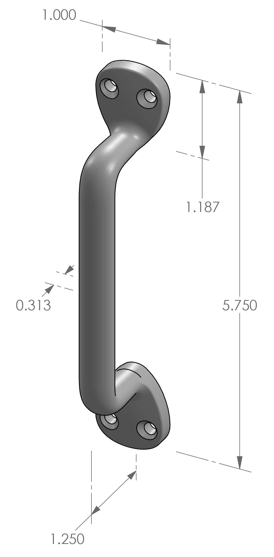 Surface Mount Sash Pull 500