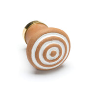 Terracotta Knob - Swirl