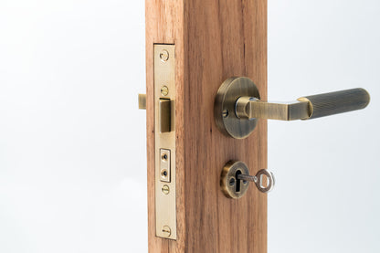 Signature Passage Lever Handle- Ribbed