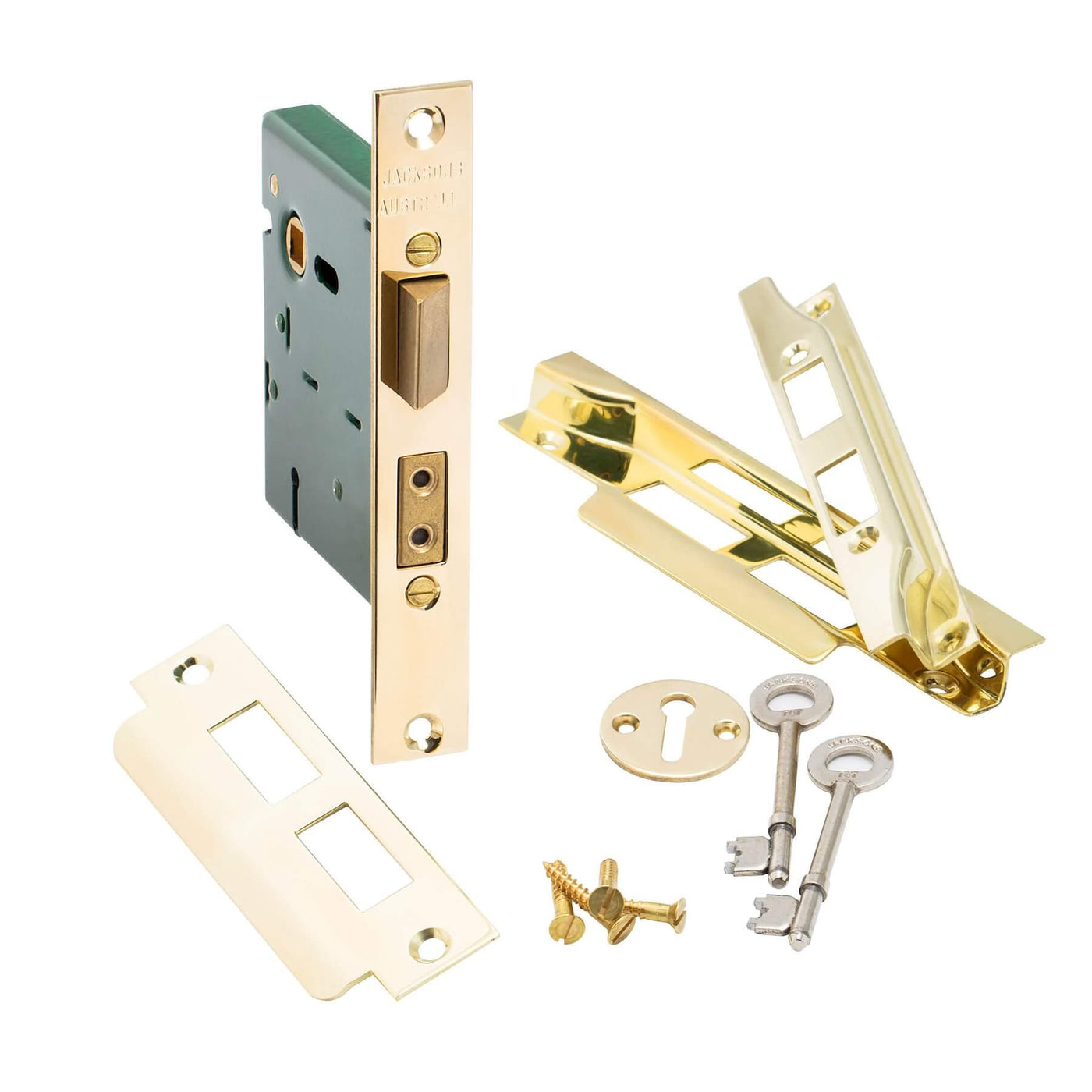 JM 5 Lever Backset Lock with Bit Keyhole Body with