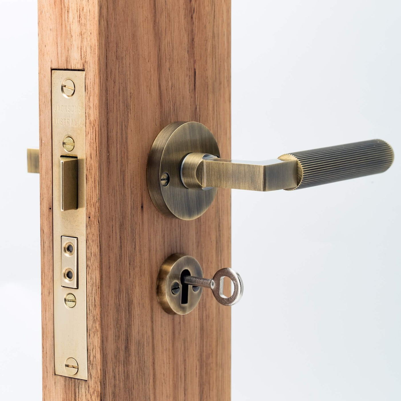 JM 5 Lever Backset Lock with Bit Keyhole Body with